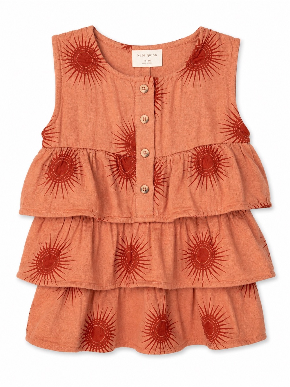 Kate Quinn Organic Cotton Sun Print Ruffle One Piece